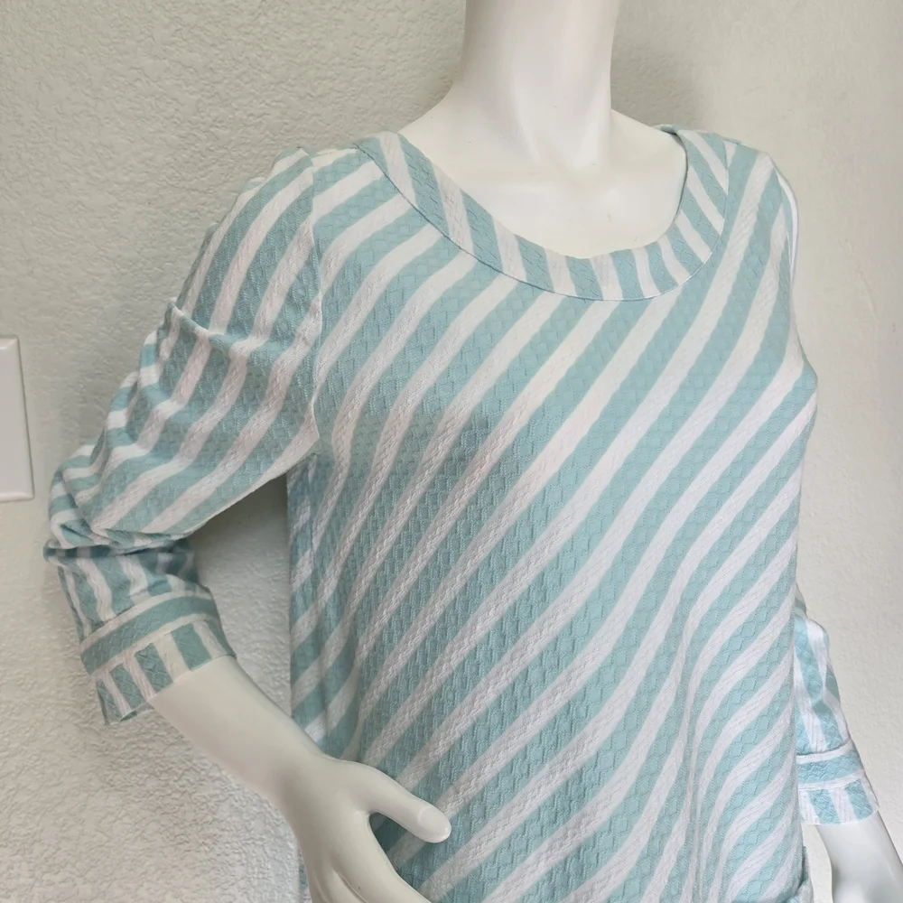 Soft Surroundings Glorieta Striped Tunic Top Size M - Picture 4 of 11